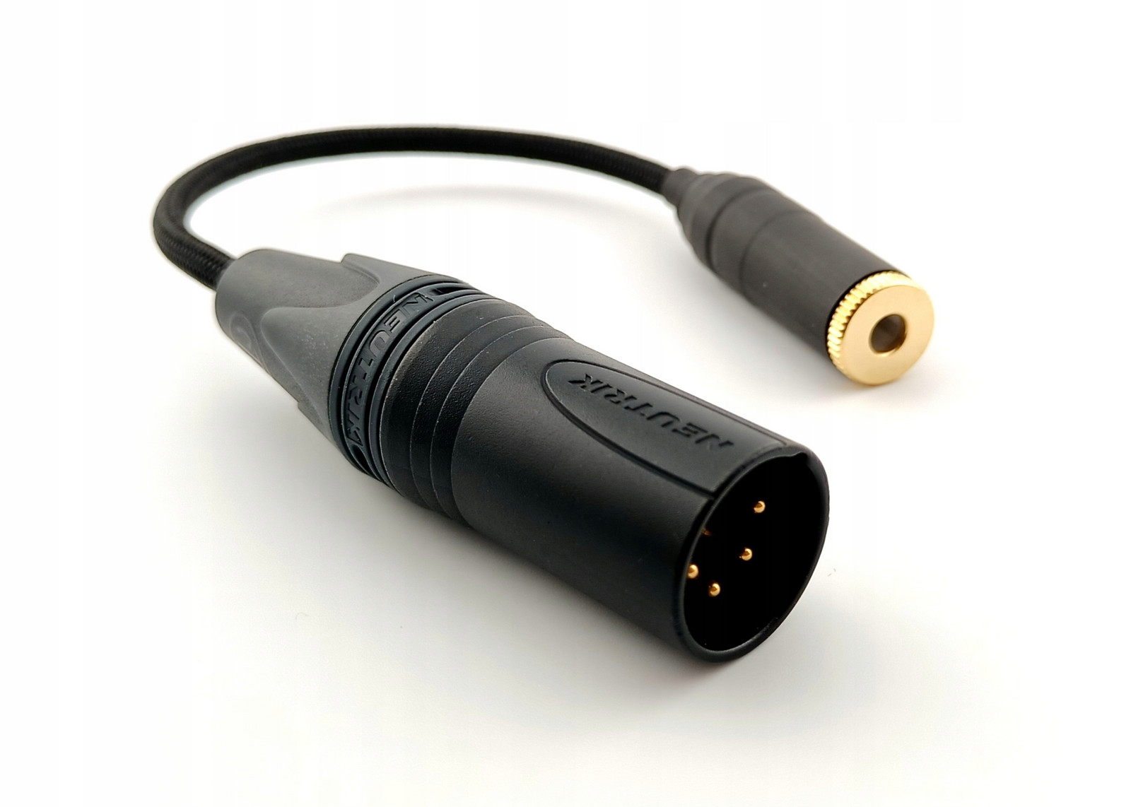 Adaptér Vyvážený 4,4mm jack Xlr konektor 4 Pin rovný, opletení, barvy