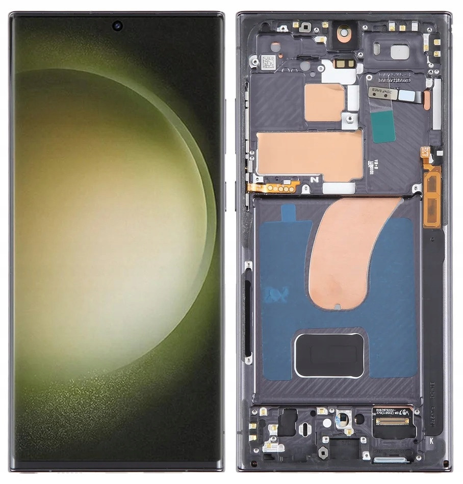 LCD displej dotyková obrazovka Samsung Galaxy S23 Ultra S918 S918B Rámeček