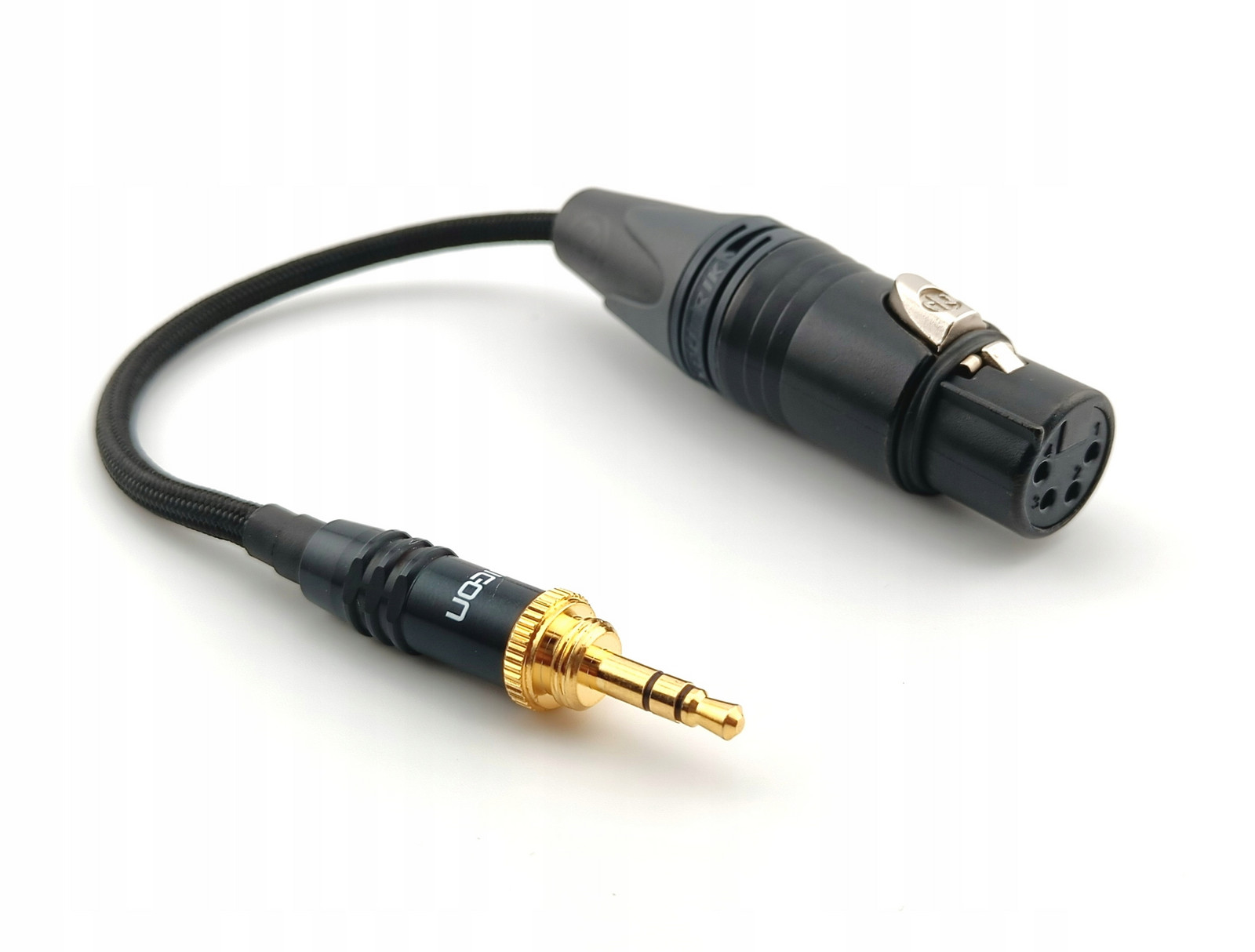 Adaptér Vyvážený Xlr zásuvka 4 Pin Jack 3,5mm Hicon, opletení, barvy