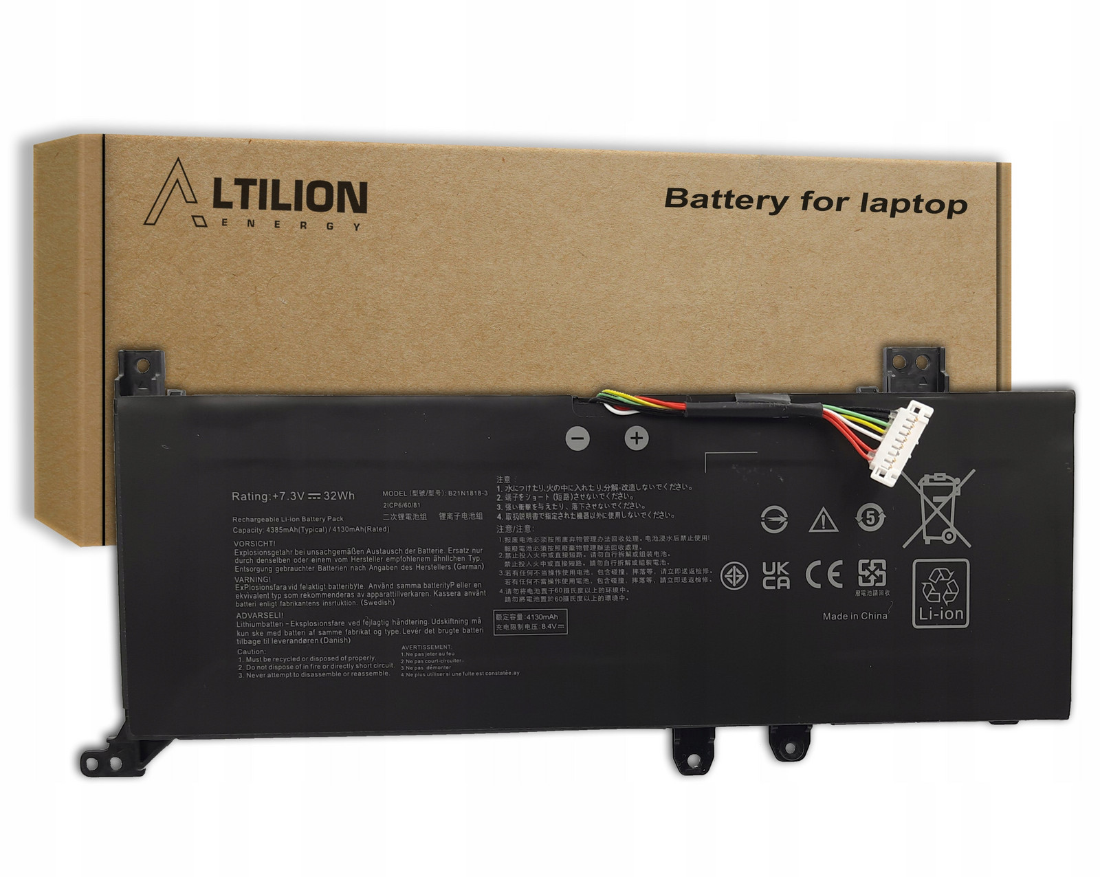 Baterie B21N1818-3 (typ C) C21N1818 Asus VivoBook F409 A409 X409 F509 X509