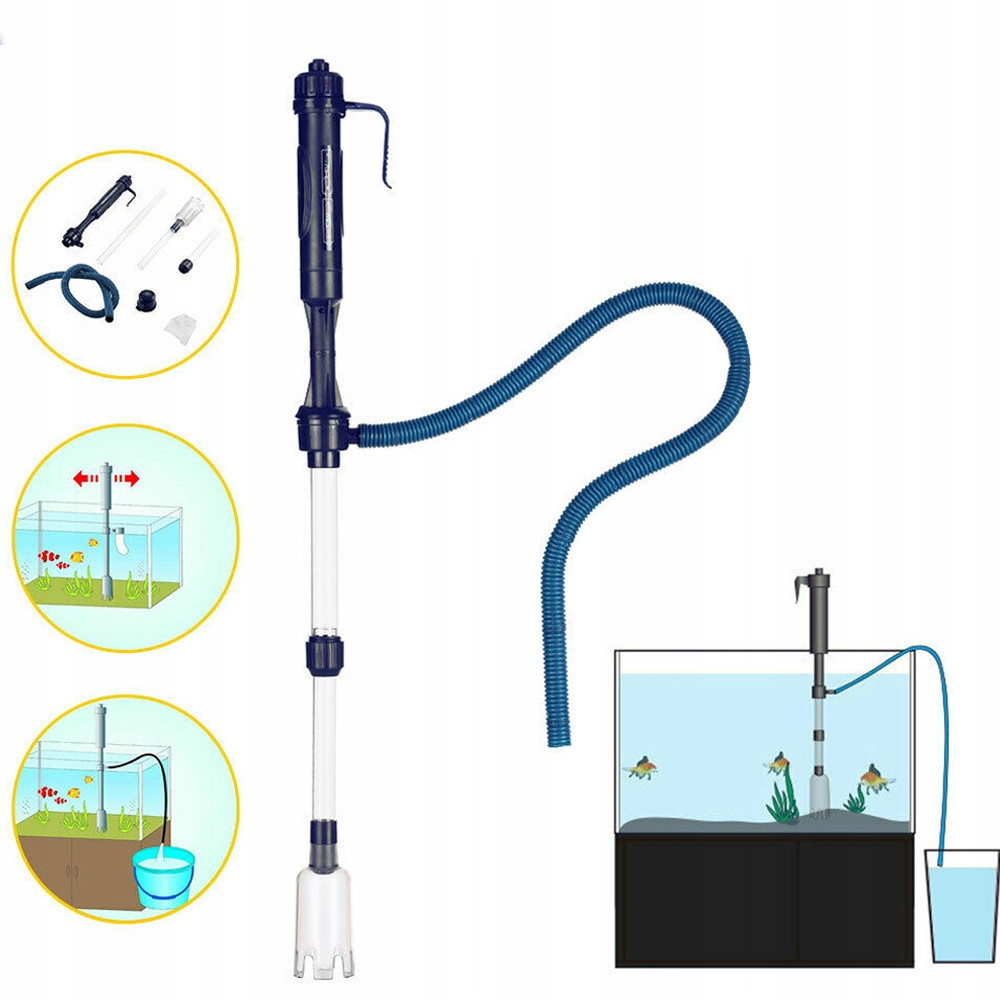Sada Elektrický Vysavač Do Akvária Sada Odmulčovače Štěrku Výměny Vody