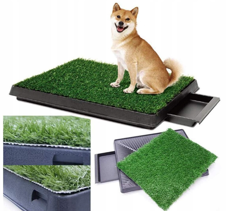 Toaleta pro psy s umělou trávou 63 x 50 cm Sailnovo