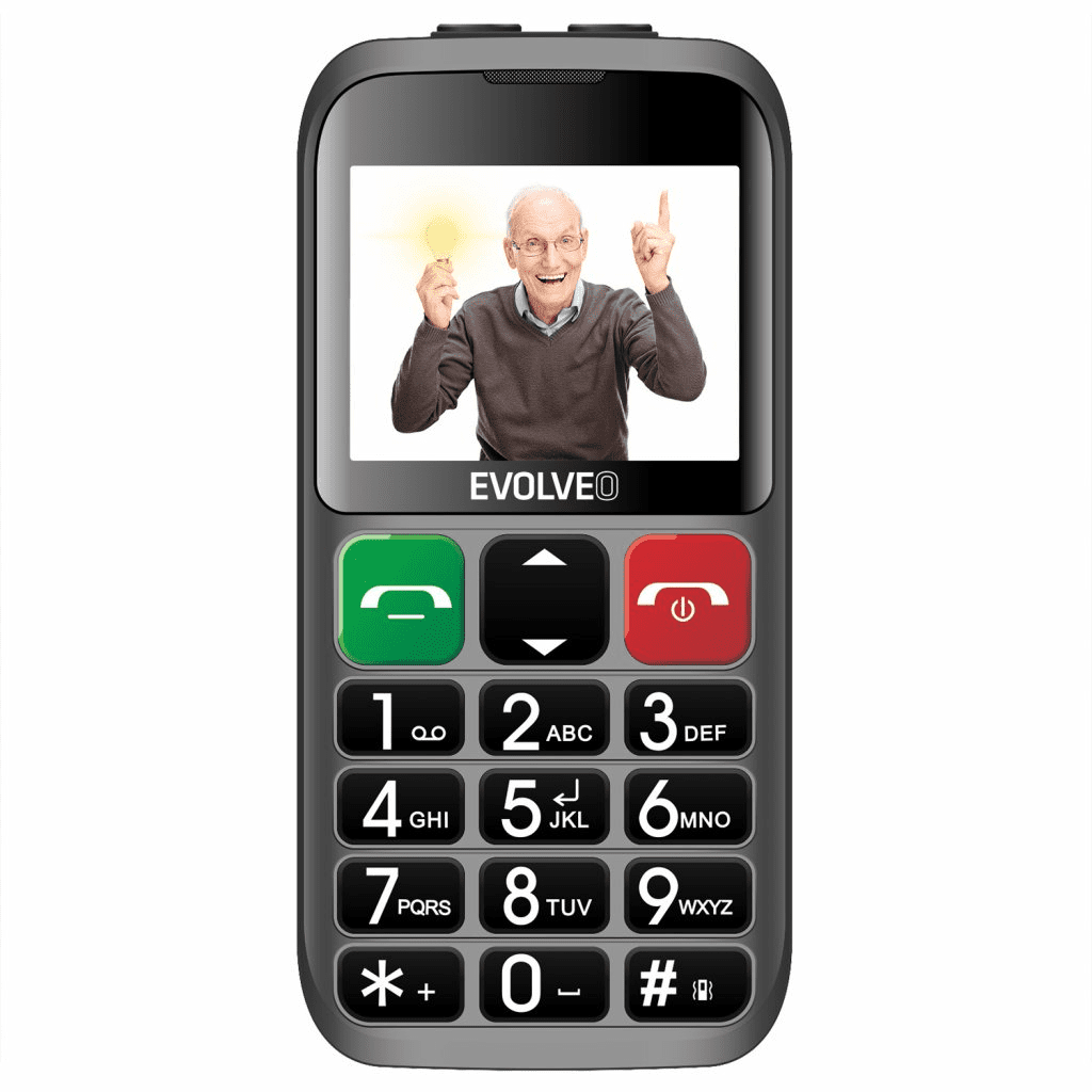 Evolveo EasyPhone ET stříbrná