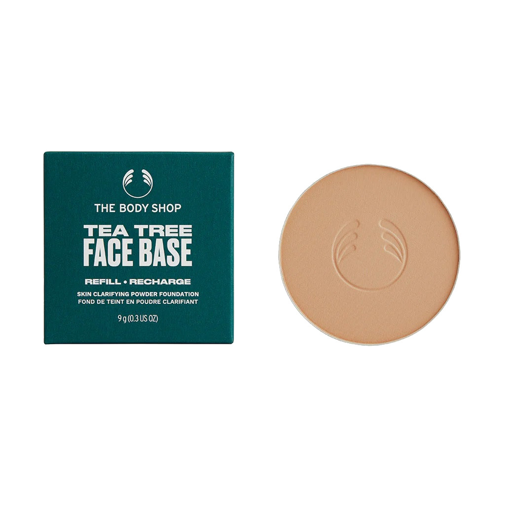 The Body Shop Náhradní náplň do kompaktního pudru Tea Tree Face Base (Skin Clarifying Powder Foundation Refill) 9 g Medium 3N
