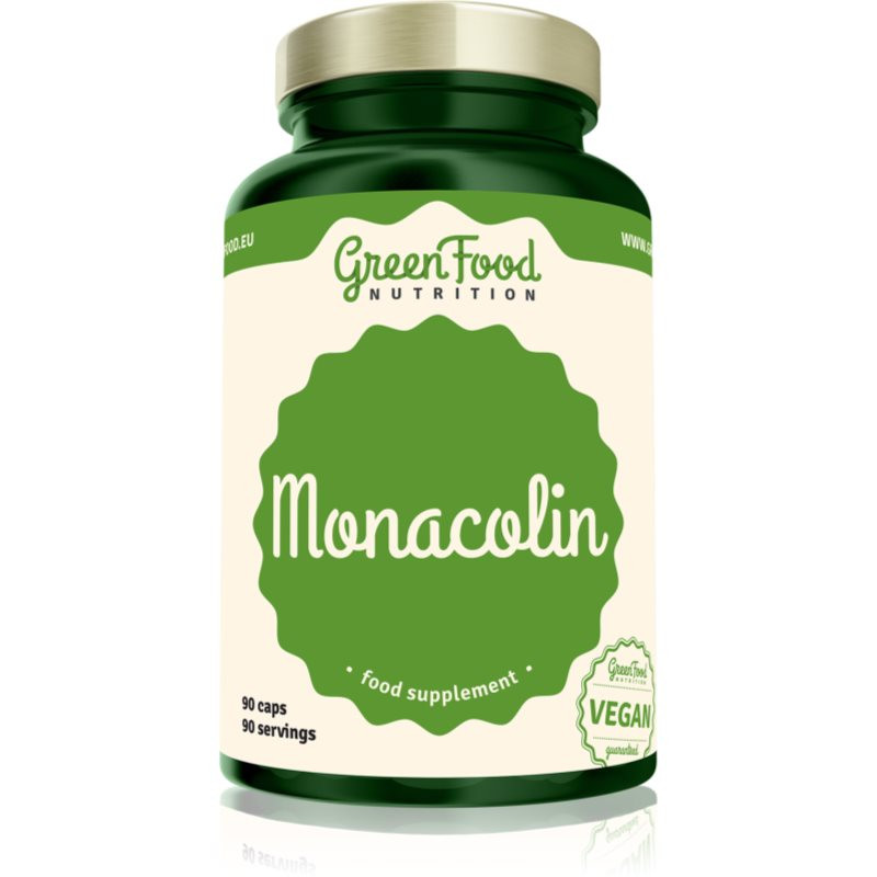 GreenFood Nutrition Monacolin kapsle pro udržení normální hladiny cholesterolu 90 cps