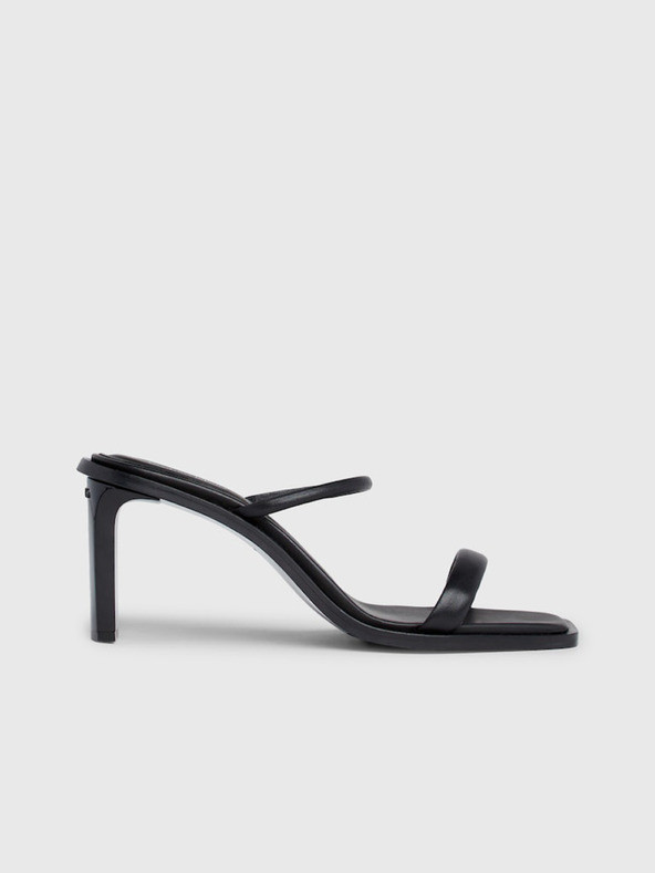 Calvin Klein Heel Mule Sandále Černá