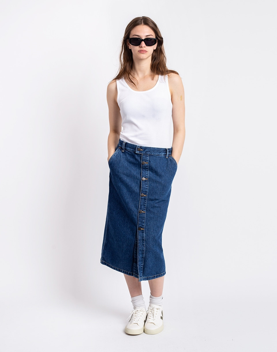 Carhartt WIP W' Colby Skirt Blue stone washed M