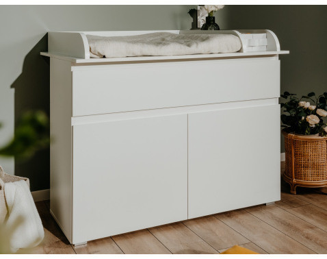 Skříňka s přebalovacím pultem Image, bílá