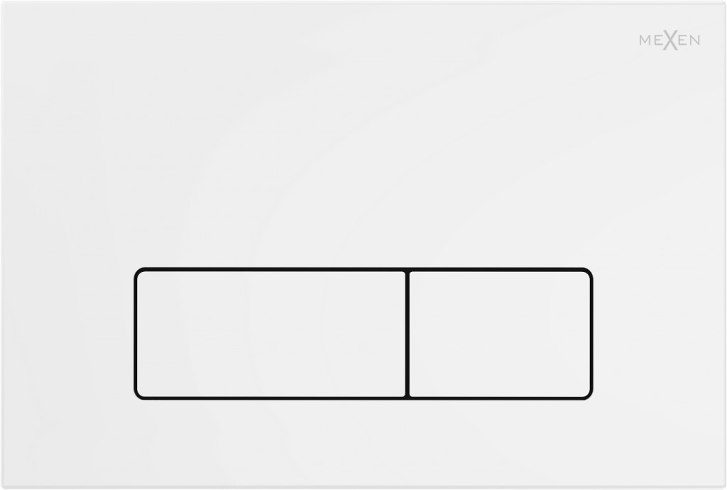 MEXEN Fenix 13 splachovací tlačítko Slim, bílá mat 601320