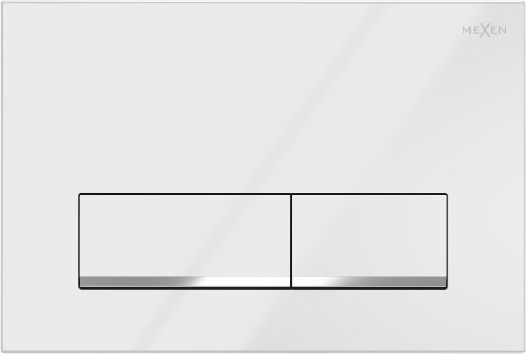 MEXEN Fenix 12 tlačítko flush /kompatibilní s Geberit Sigma UP300 a UP320, bílá lesklá 601200