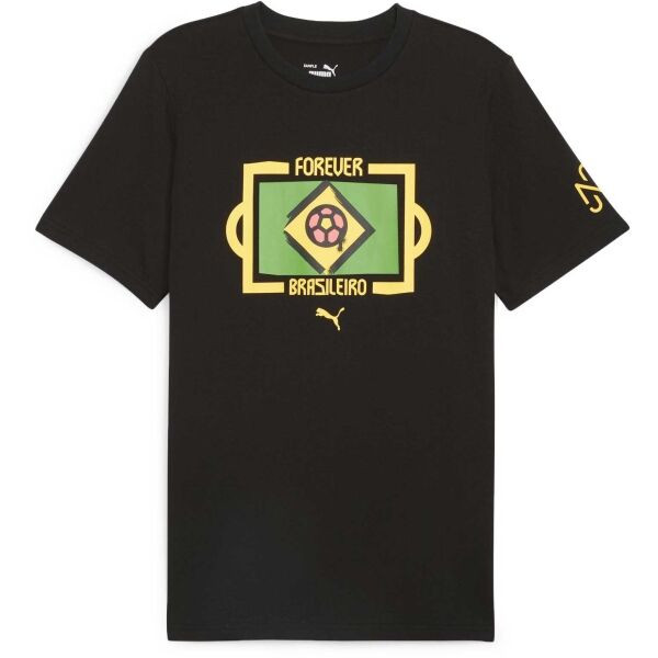 Puma NEYMAR JR TEE Pánské sportovní triko, černá, velikost