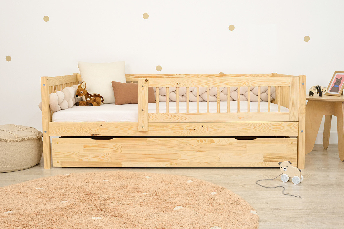 Ourbaby® Children's bed Teddy Plus - natural 160x80 cm přírodní