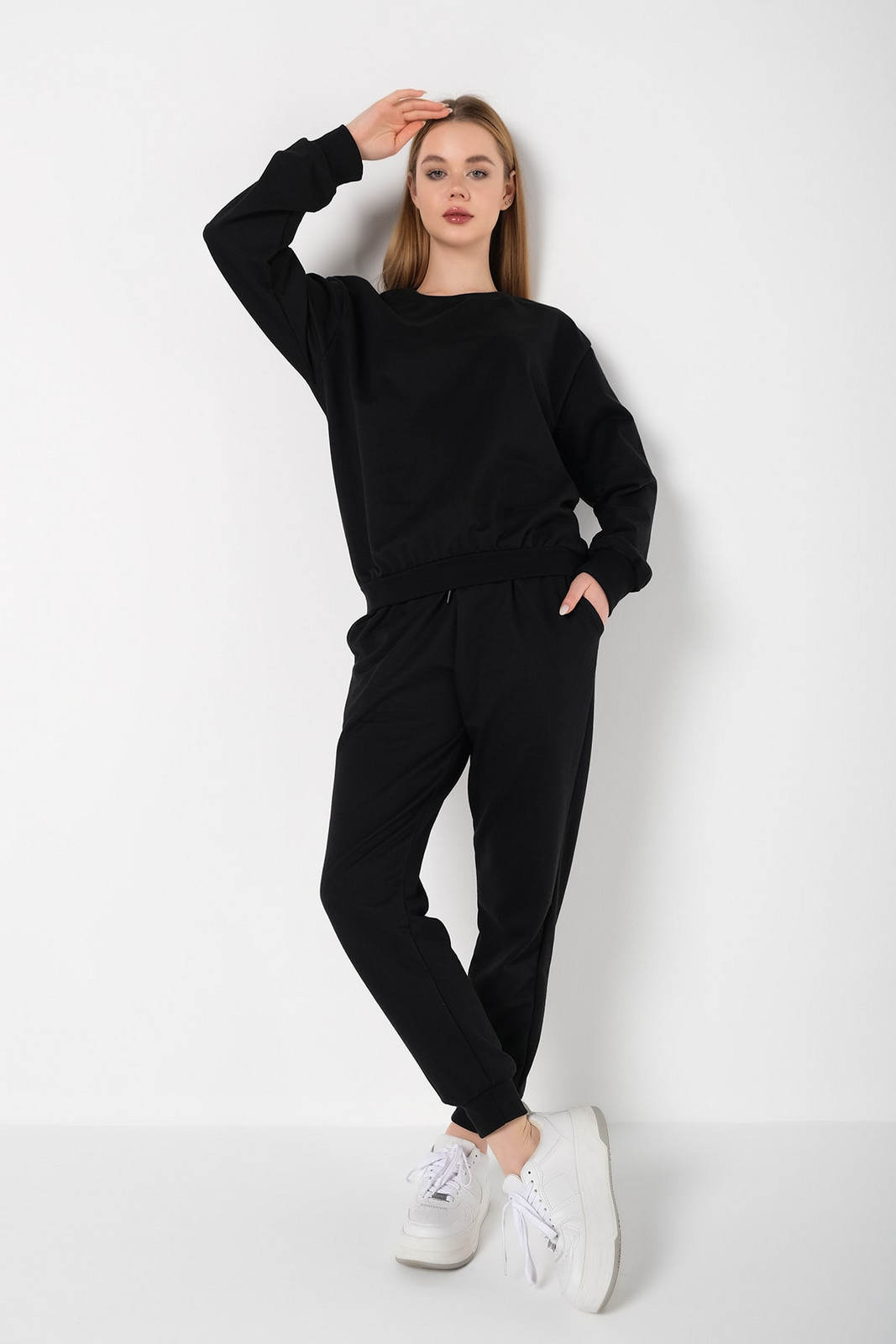 Know Women's Black Cotton Pajamas Set