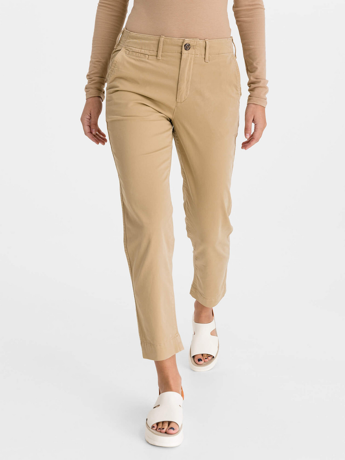 GAP Kalhoty straight khakis - Dámské