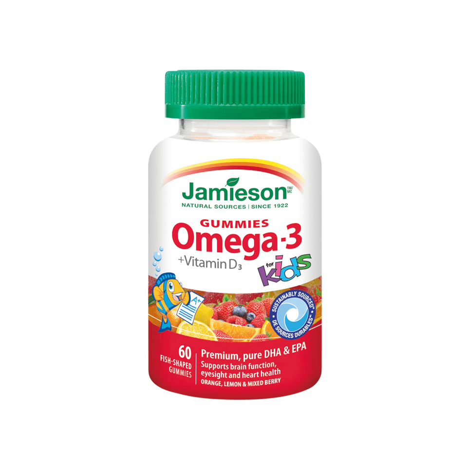 JAMIESON Omega-3 Kids Gummies želatinové past.60ks