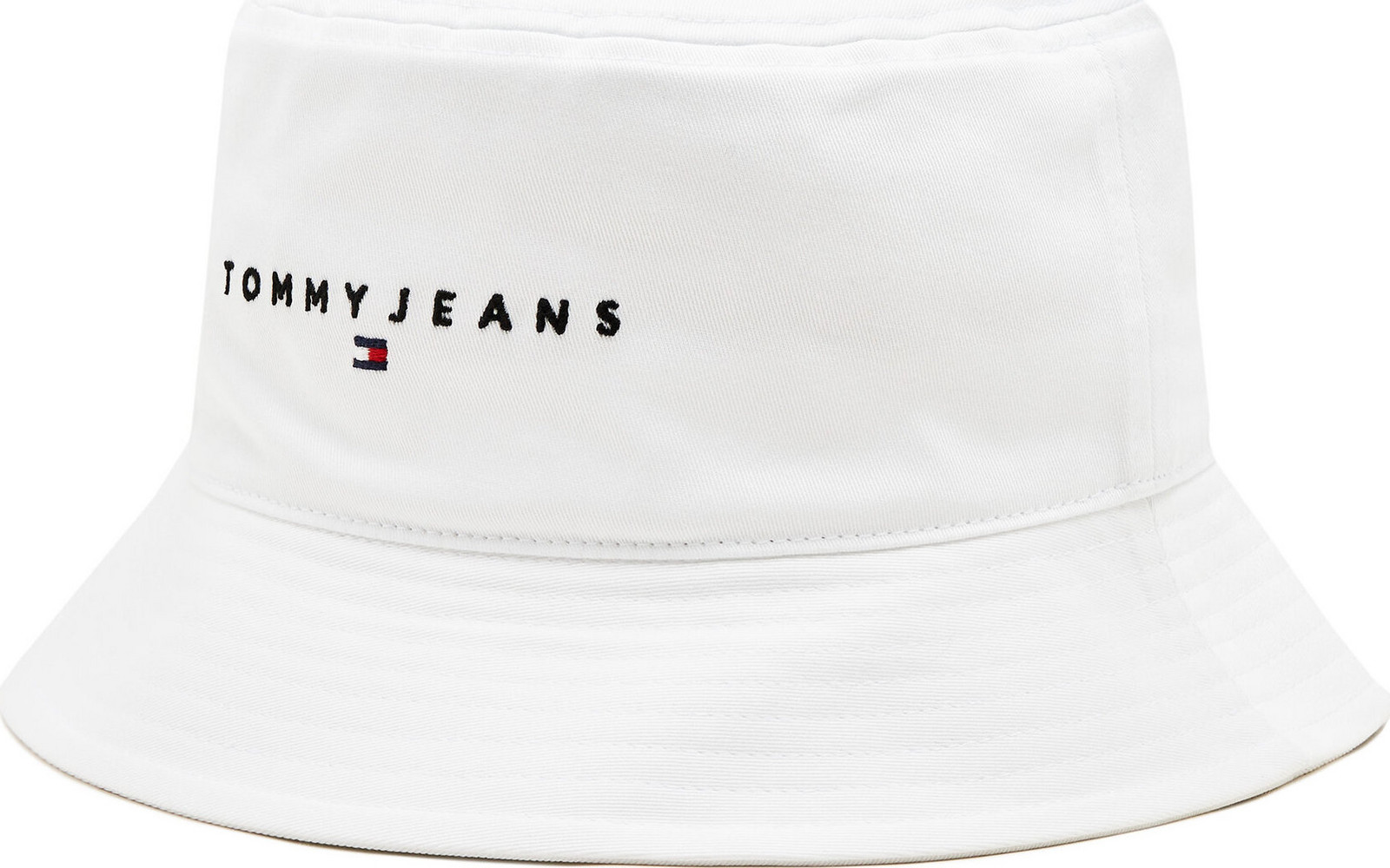 Klobouk Tommy Jeans Tjm Linear Logo Bucket Hat AM0AM12895 Bílá