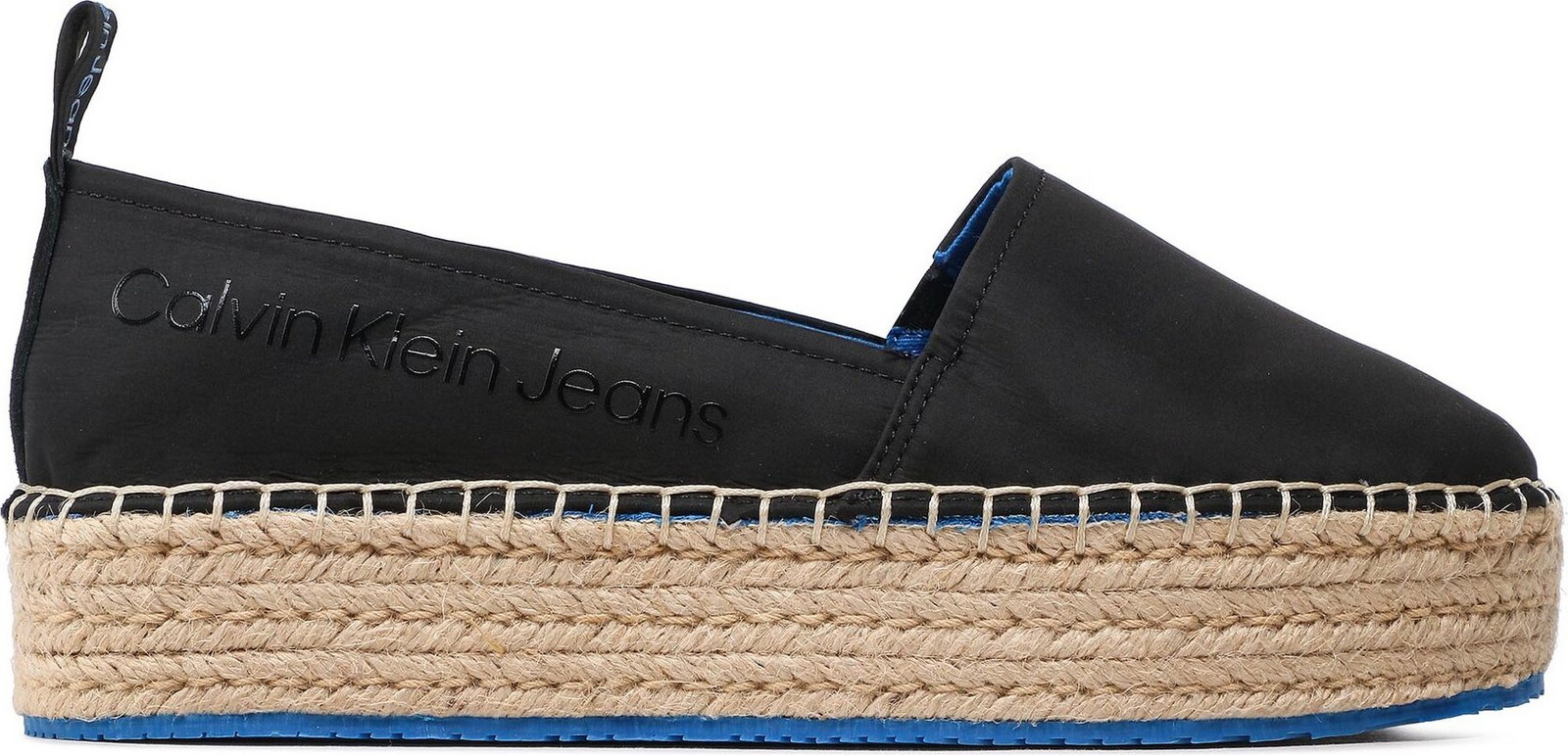 Espadrilky Calvin Klein Jeans Flatform Espadrille Soft Ny YW0YW00989 Černá