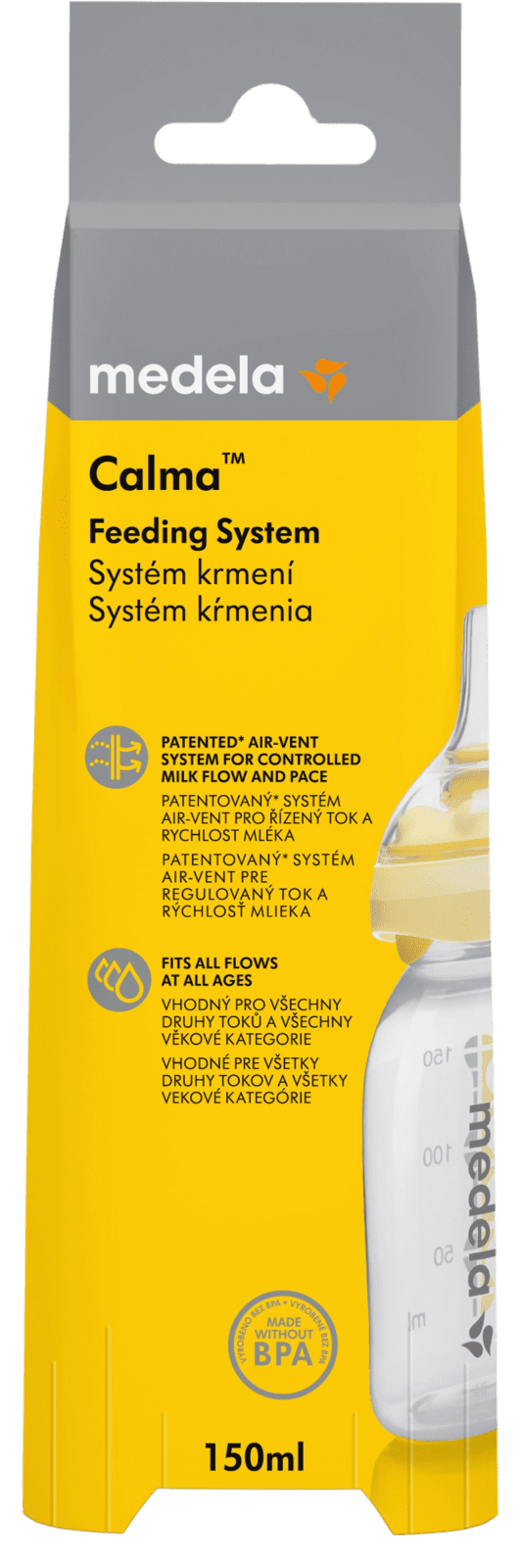 Medela láhev pro kojené děti Calma™ - s dudlíkem 150 ml