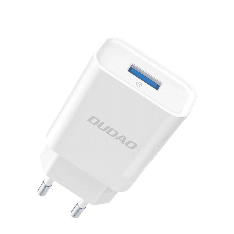 Dudao A4EU USB-A 2,1A síťová nabíječka - bílá