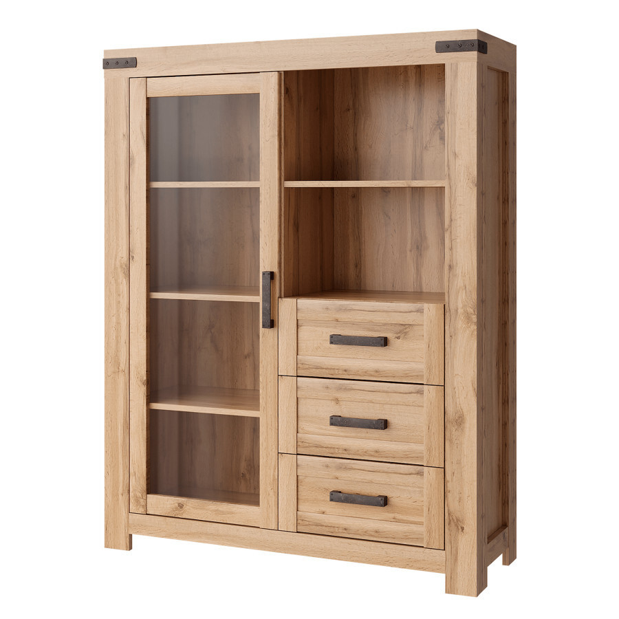 Tempo Kondela Vitrína MORATIZ 1W3S - dub wotan