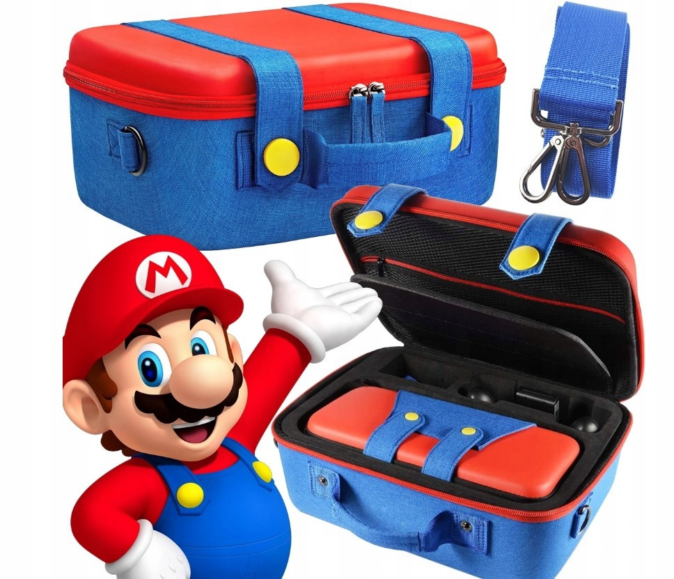 Pouzdro Mario Kufr Cestovní Taška Prostorná Pro Ns Nintendo Switch Oled