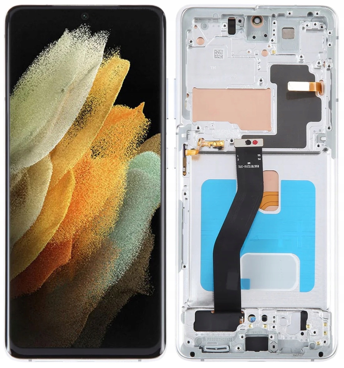 LCD Display Samsung Galaxy S21 Ultra 5G SM-G998B Oled Rámeček stříbrný
