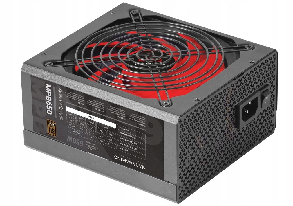 Počítačový zdroj Mars Gaming MPB650 650 W 80 Plus Bronze Ai-rpm Silent