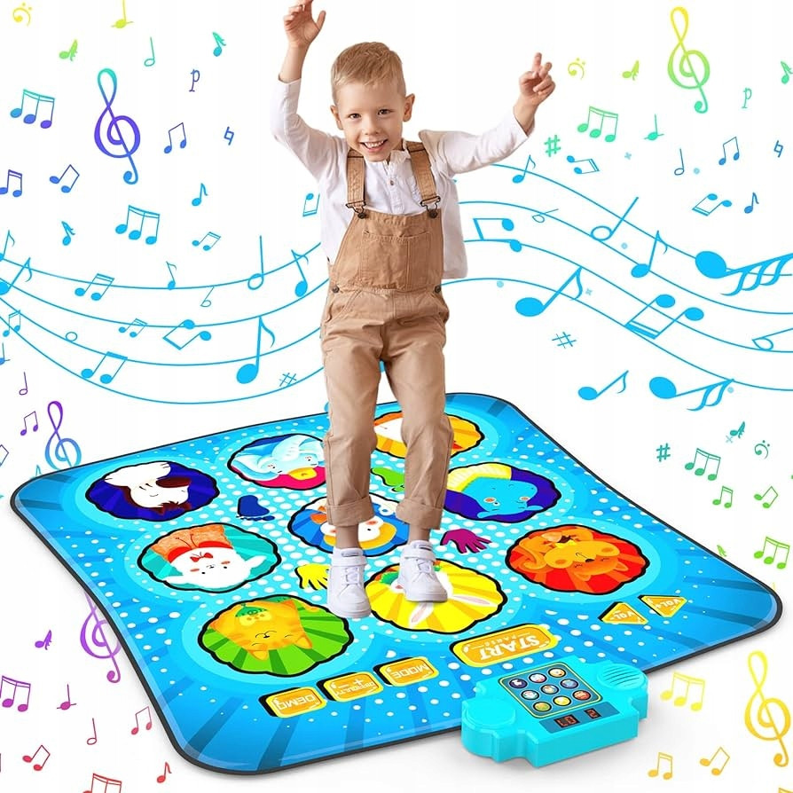 Dovednostní Hra Dětská Taneční Hudební Podložka Interaktivní Led Zvuk