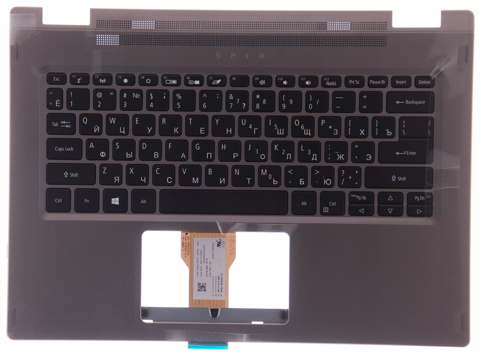 Palmrest s klávesnicí Acer Spin 5 SP314-51 Ru A+