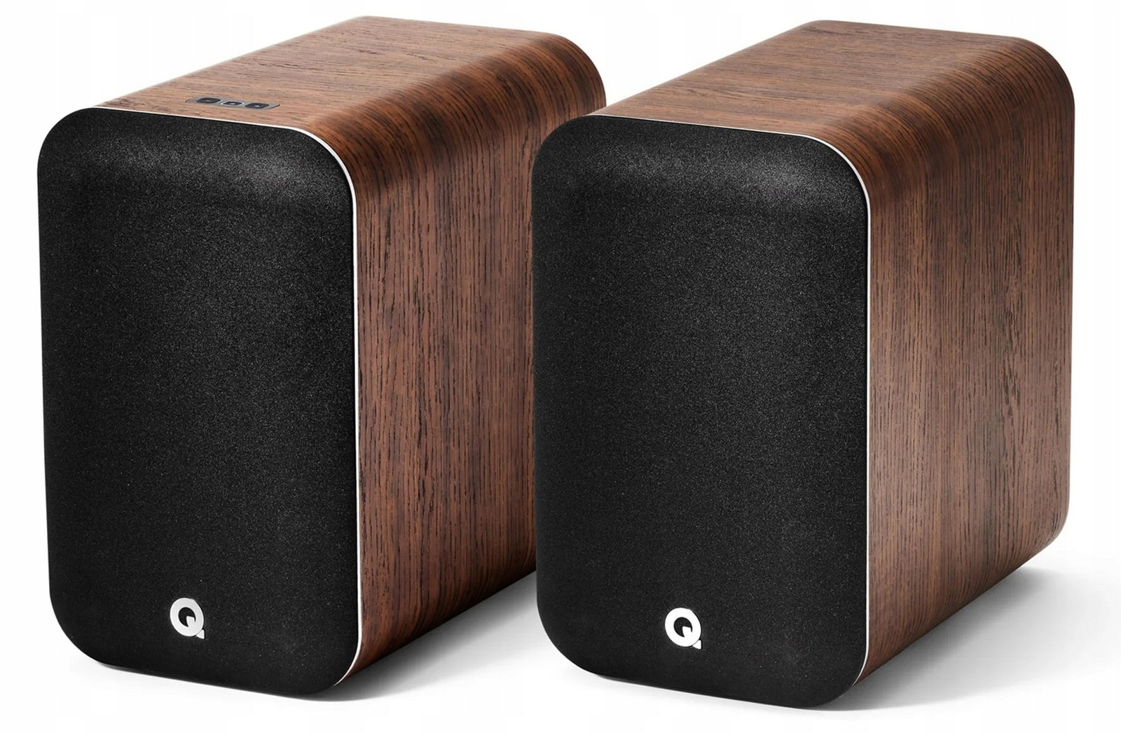 Q Acoustics M20 Hd Walnut Aktivní Senzační Sloupce: Bt Optical Rca Usb-b