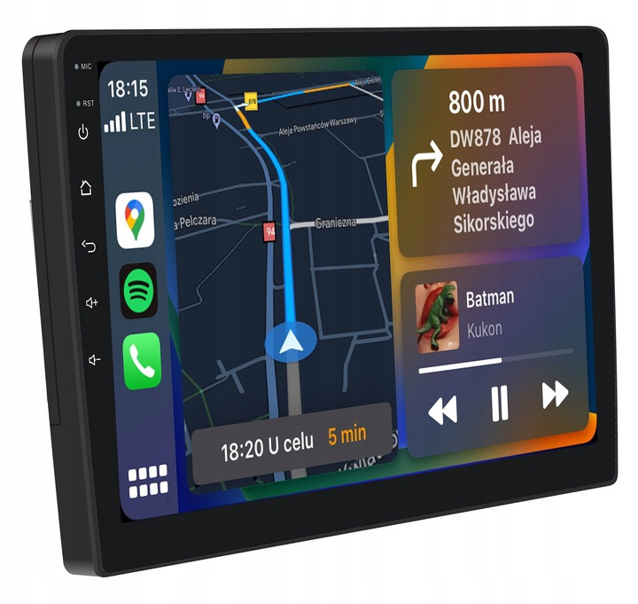 Vordon HX-101 Autorádio CarPlay displej Android Auto LCD
