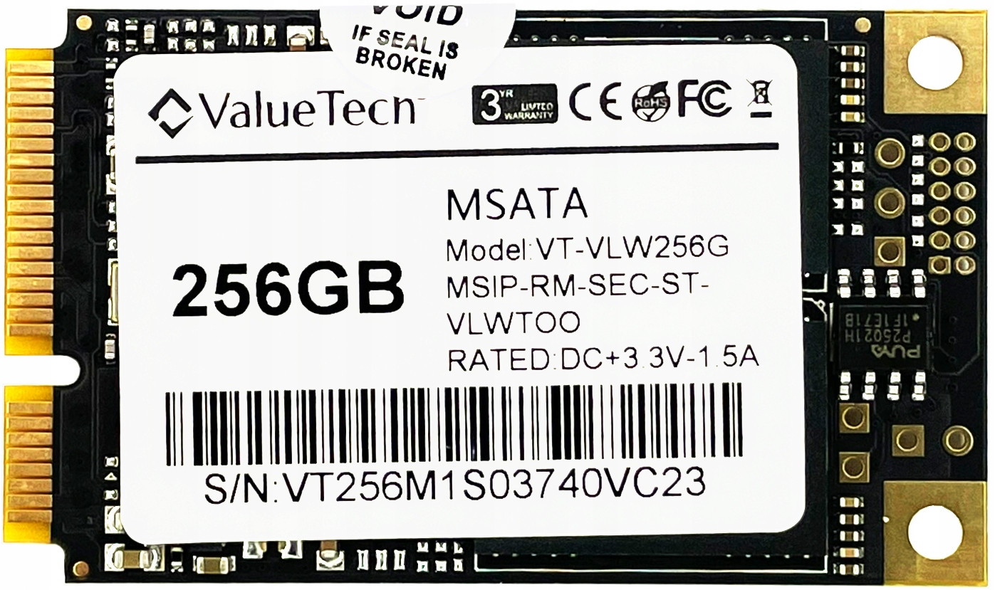 Disk Valuetech Msata Ssd 256GB