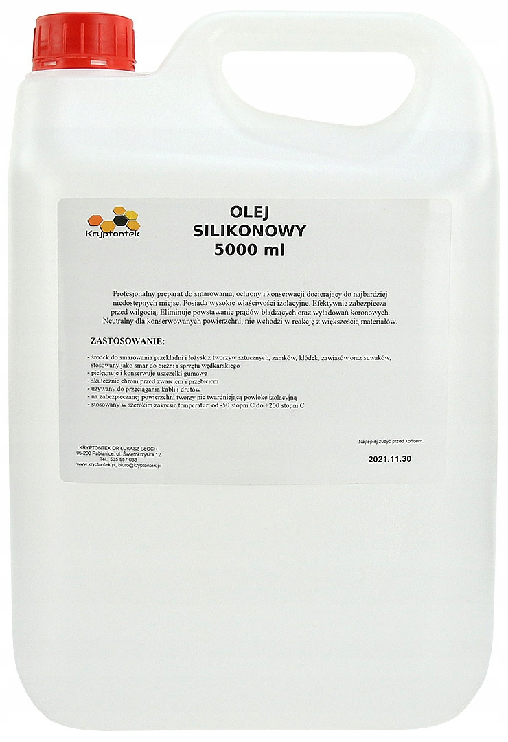 * Pro Běžecký Pás * Silikonový Olej 5L Mazivo Kvalita Pl
