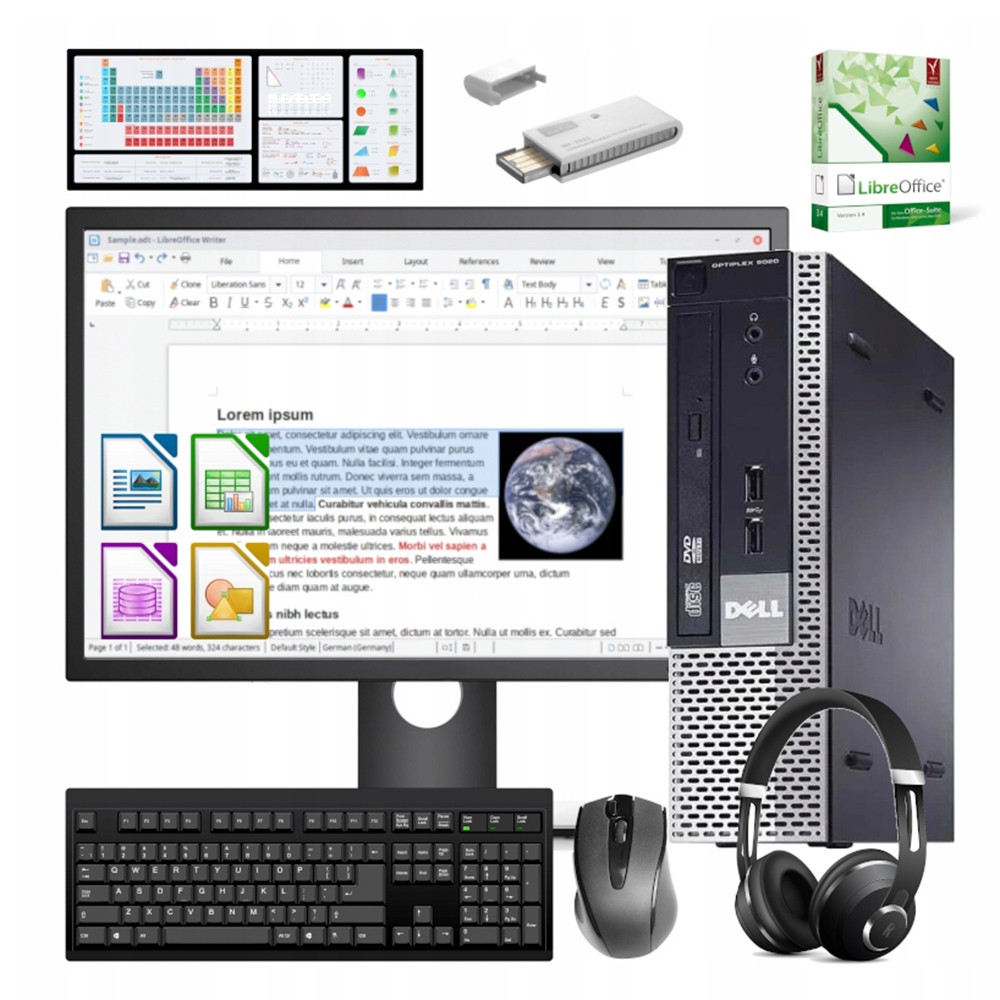 Set Počítač Pro Studium A Kancelář Intel 16GB 250SSD