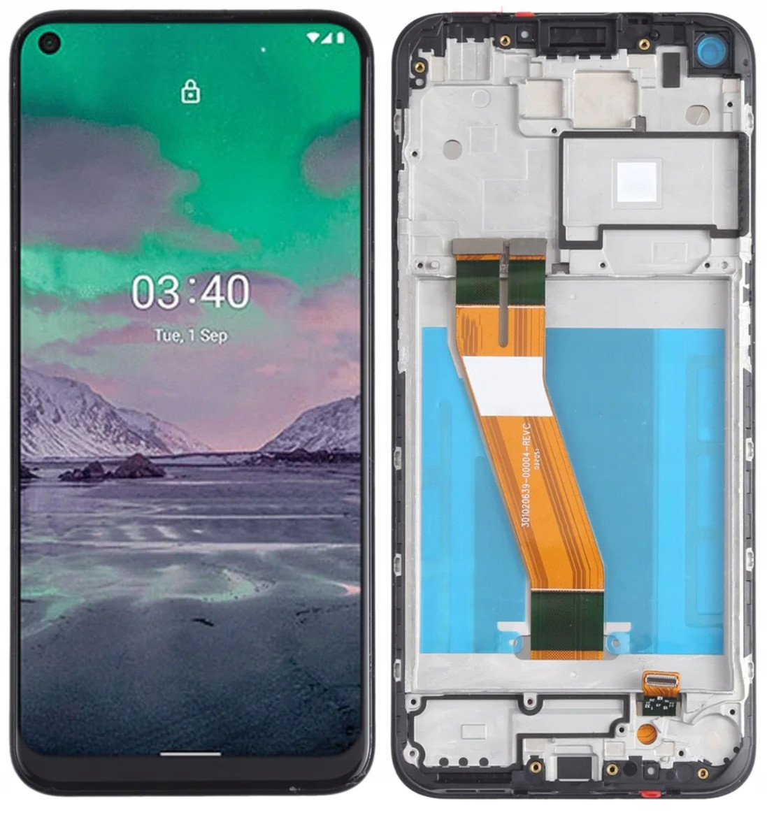 Originální LCD displej Nokia 5.4 Nokia 3.4 TA-1340 TA-1337 Rámeček