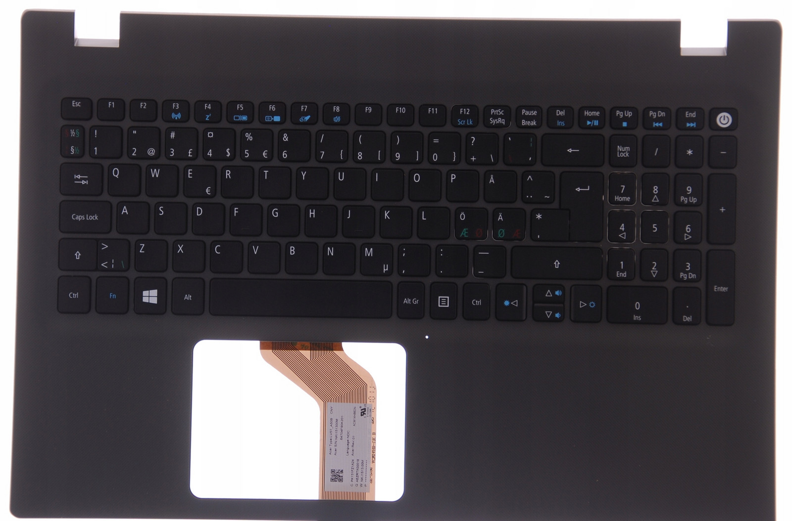 Palmrest s klávesnicí Acer Aspire E5-522 No A+
