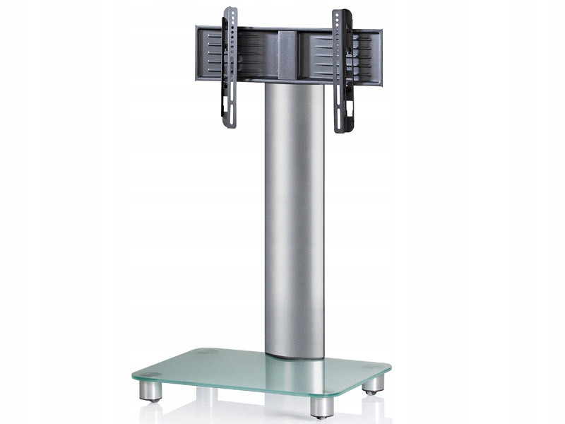 Stojan Tv stojan VCM Bilano stříbrné matné sklo Moderní