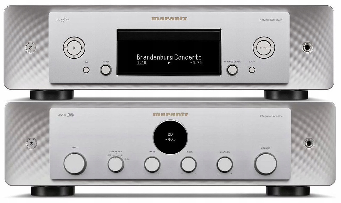 Marantz Model 50 CD 50n Silver Jedinečná Sada Pro Znalce Hudby