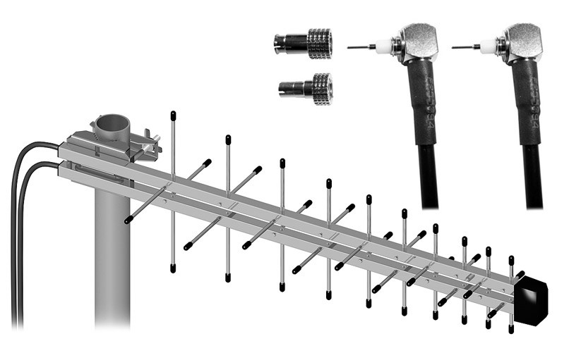 Logaritmická anténa Fme Mimo Lte 4G +Konektory