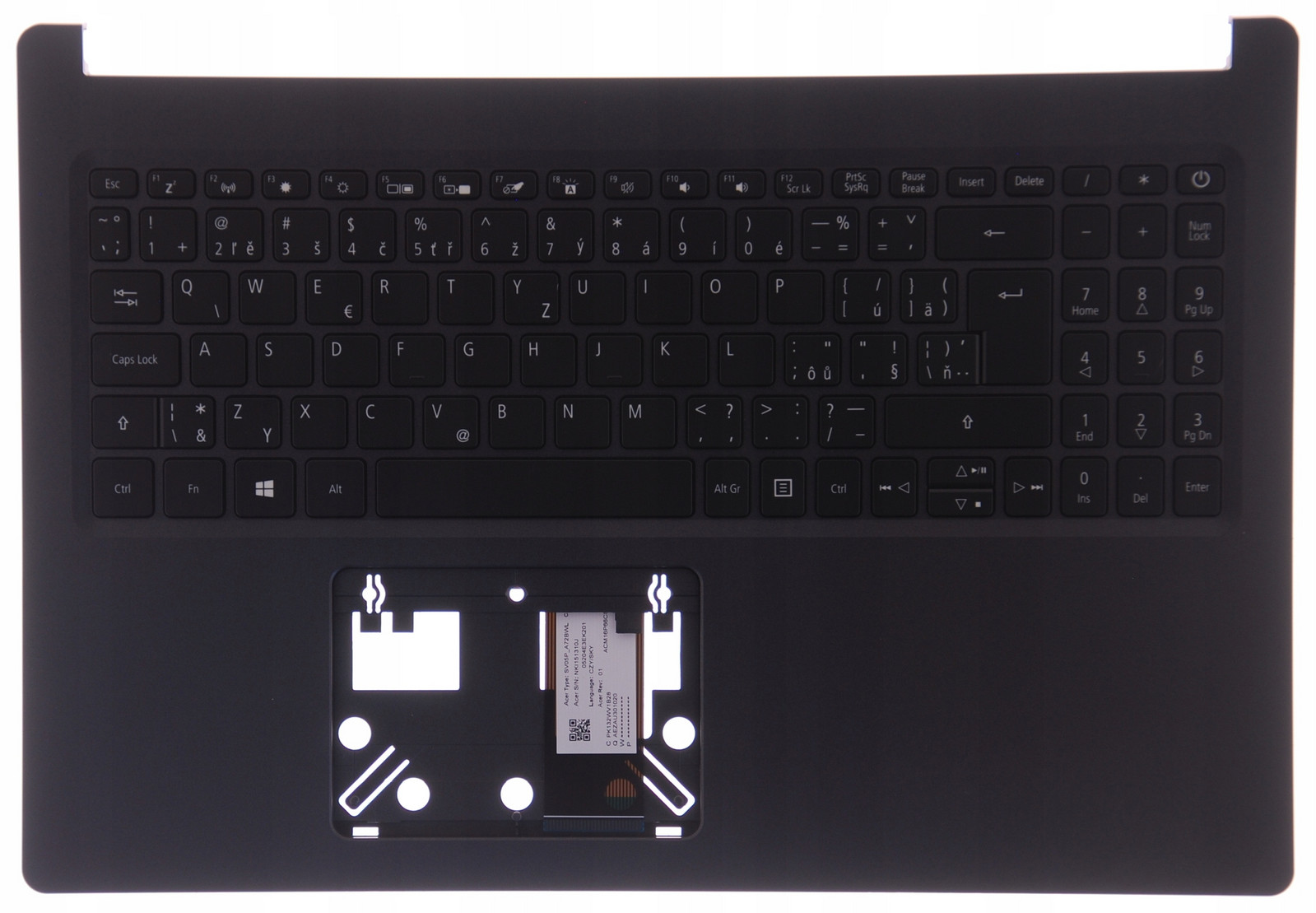 Palmrest s klávesnicí Acer Aspire A515-55 Cz Sk A+
