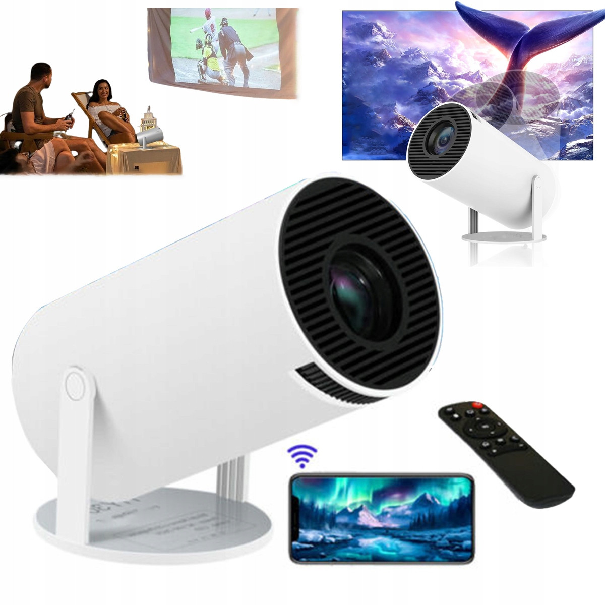 Projektor Projektor Full Hd 120 Ansi Wifi Android Tv Auto Keystone Bluetooth