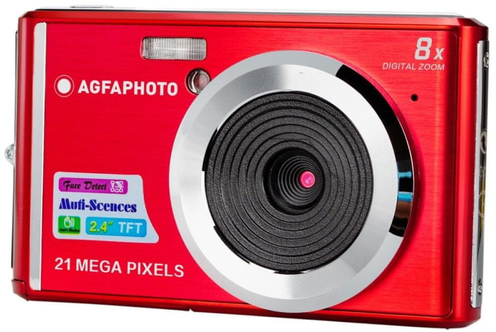 Digitální fotoaparát AgfaPhoto DC5200 červený