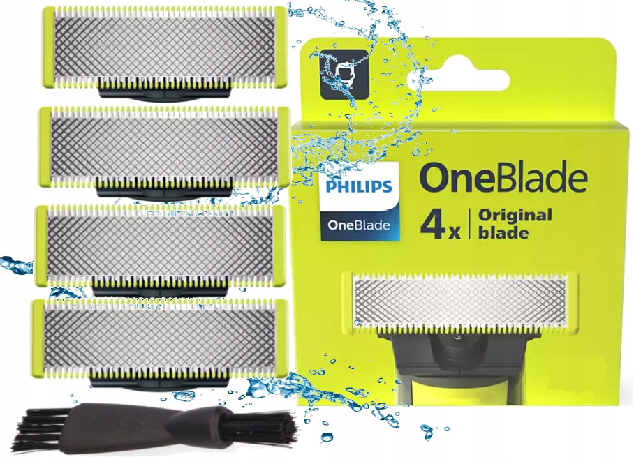 4x Čepele Philips Oneblade Originální Čepel Nůž Hlava Holicí Strojek Nástavec