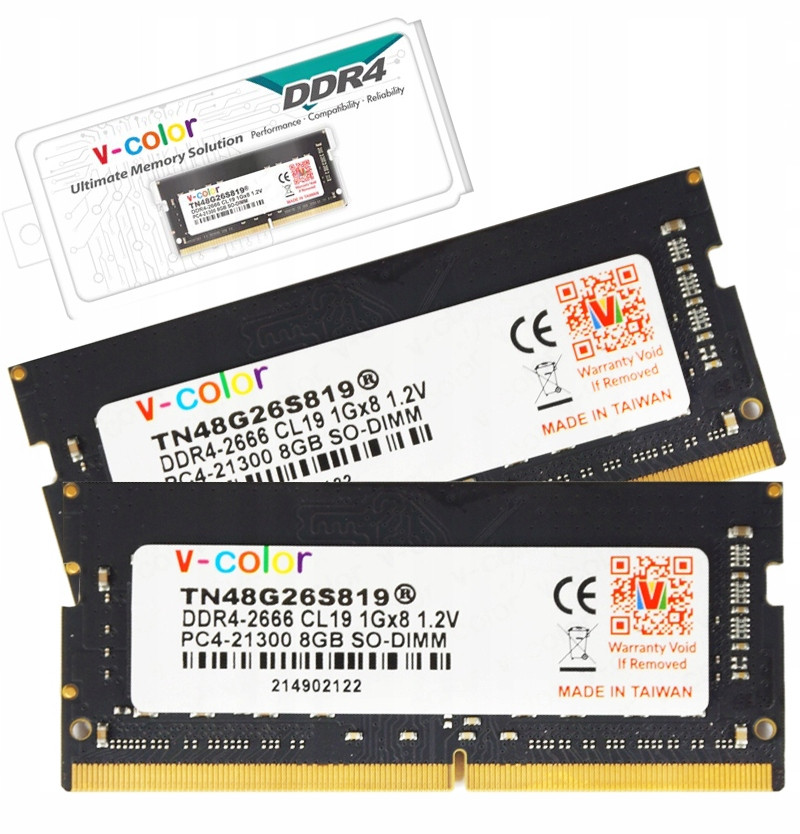 Operační paměť DDR4 2x8GB 2666 MHz Sodimm Oc Dual 16GB