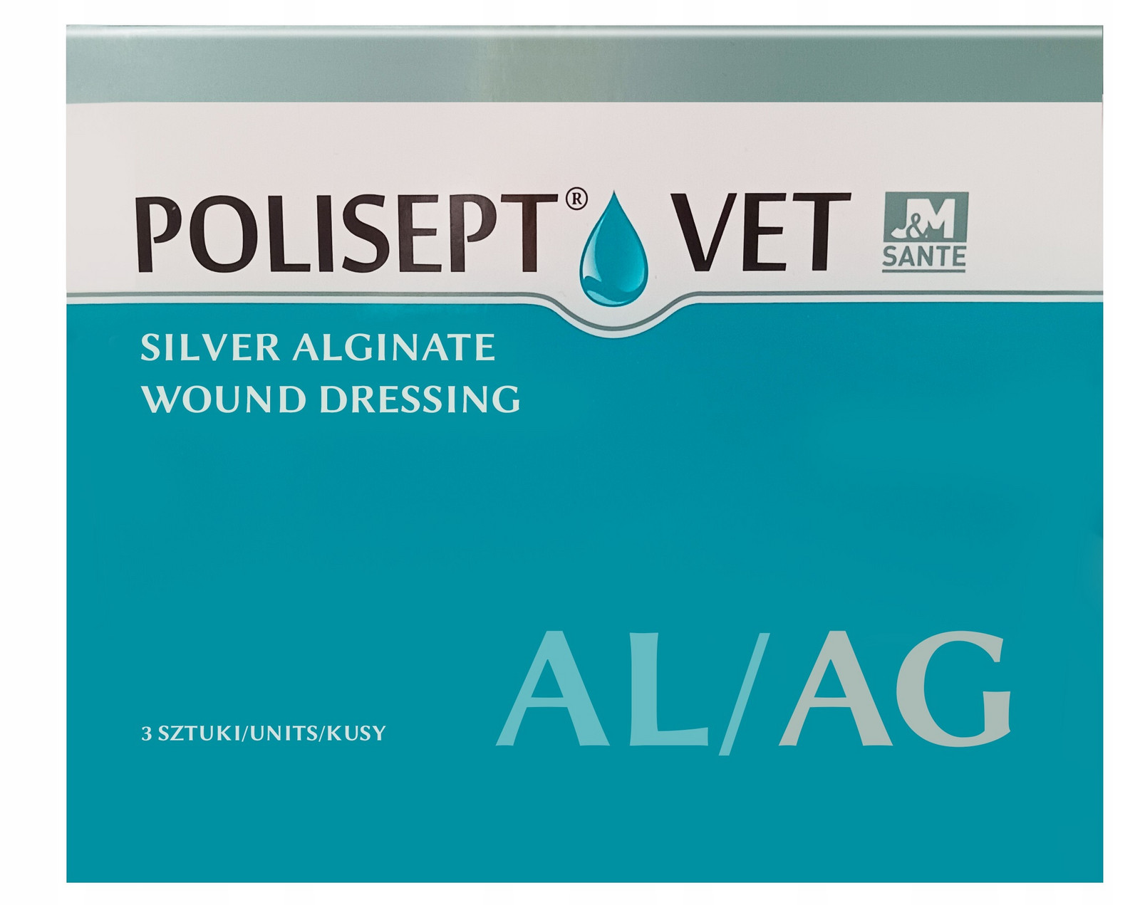 Polisept Vet Al Ag obvaz s obsahem alginátu vápenatého s ionty stříbra na