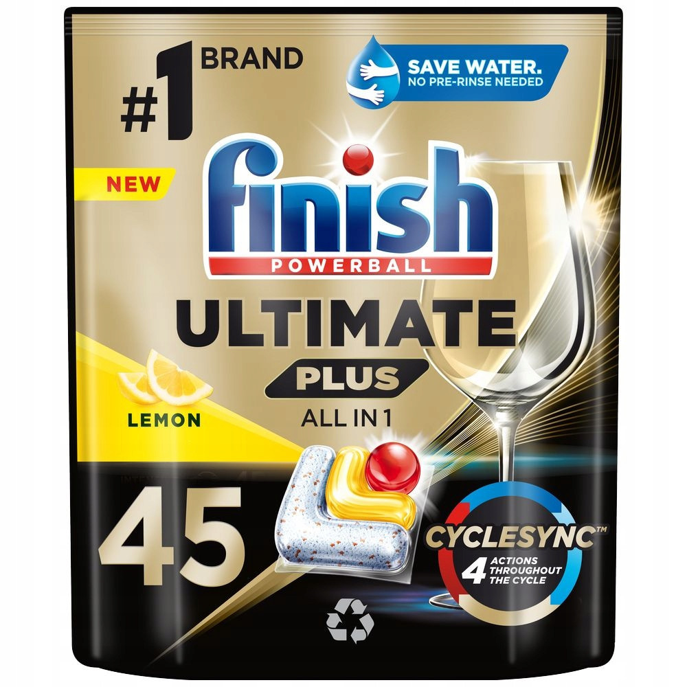 Finish Ultimate Plus Tablety Myčky Lemon 45ks