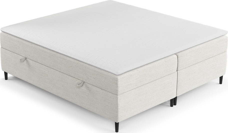 Krémová boxspring postel s úložným prostorem 180x200 cm Araya – Maison de Rêve