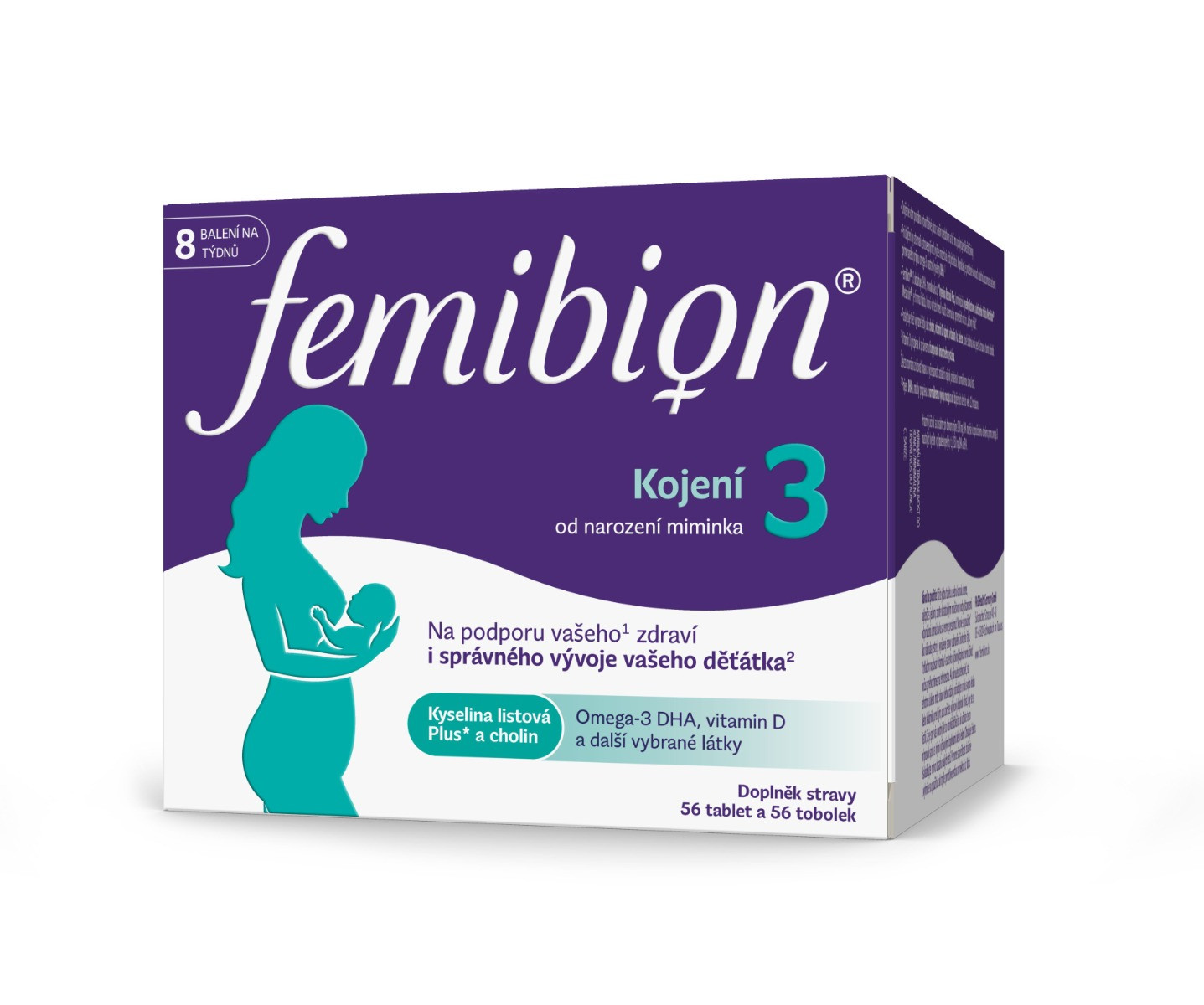 Femibion 3 Kojení Tbl.56 + Tobolek 56