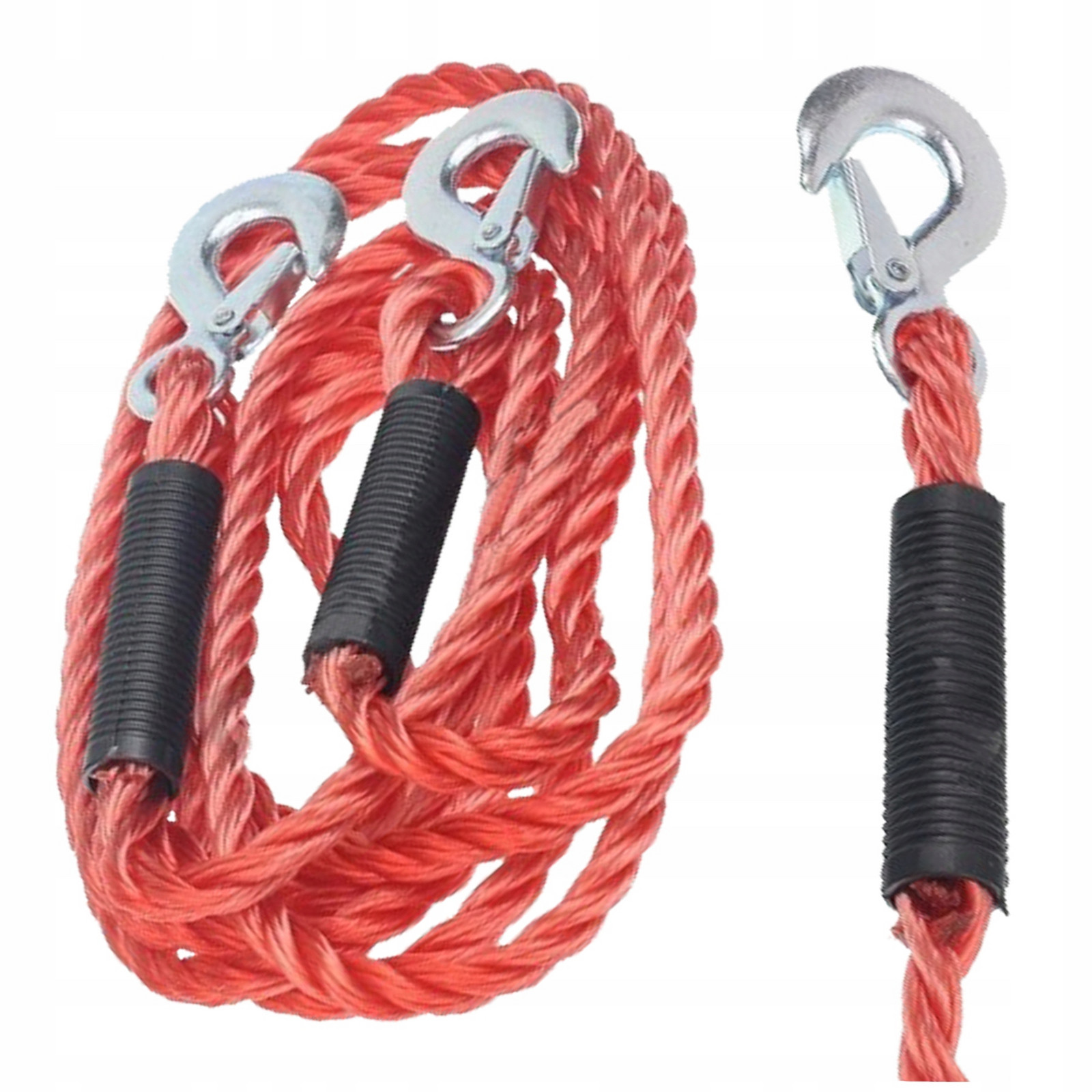 GMP TC01-14 Pletené tažné lano, dva háky 3T 4,5m