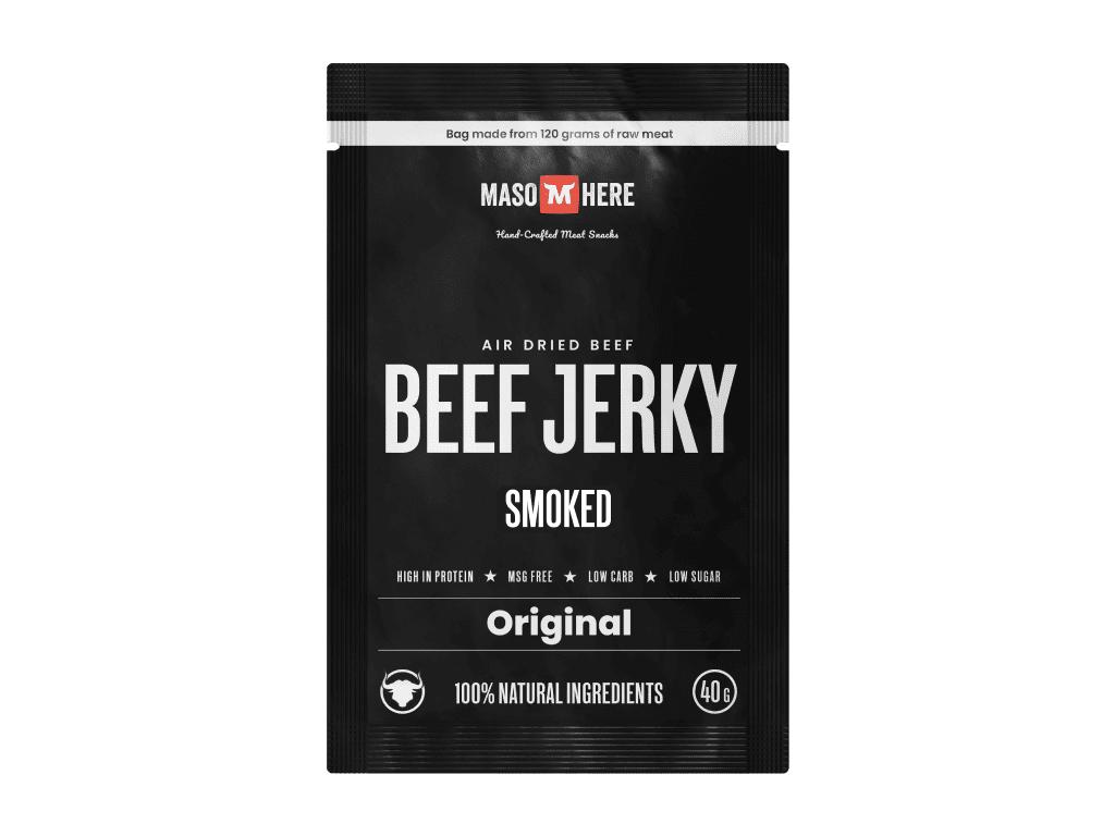 Maso Here Beef Jerky Smoked Original 40g